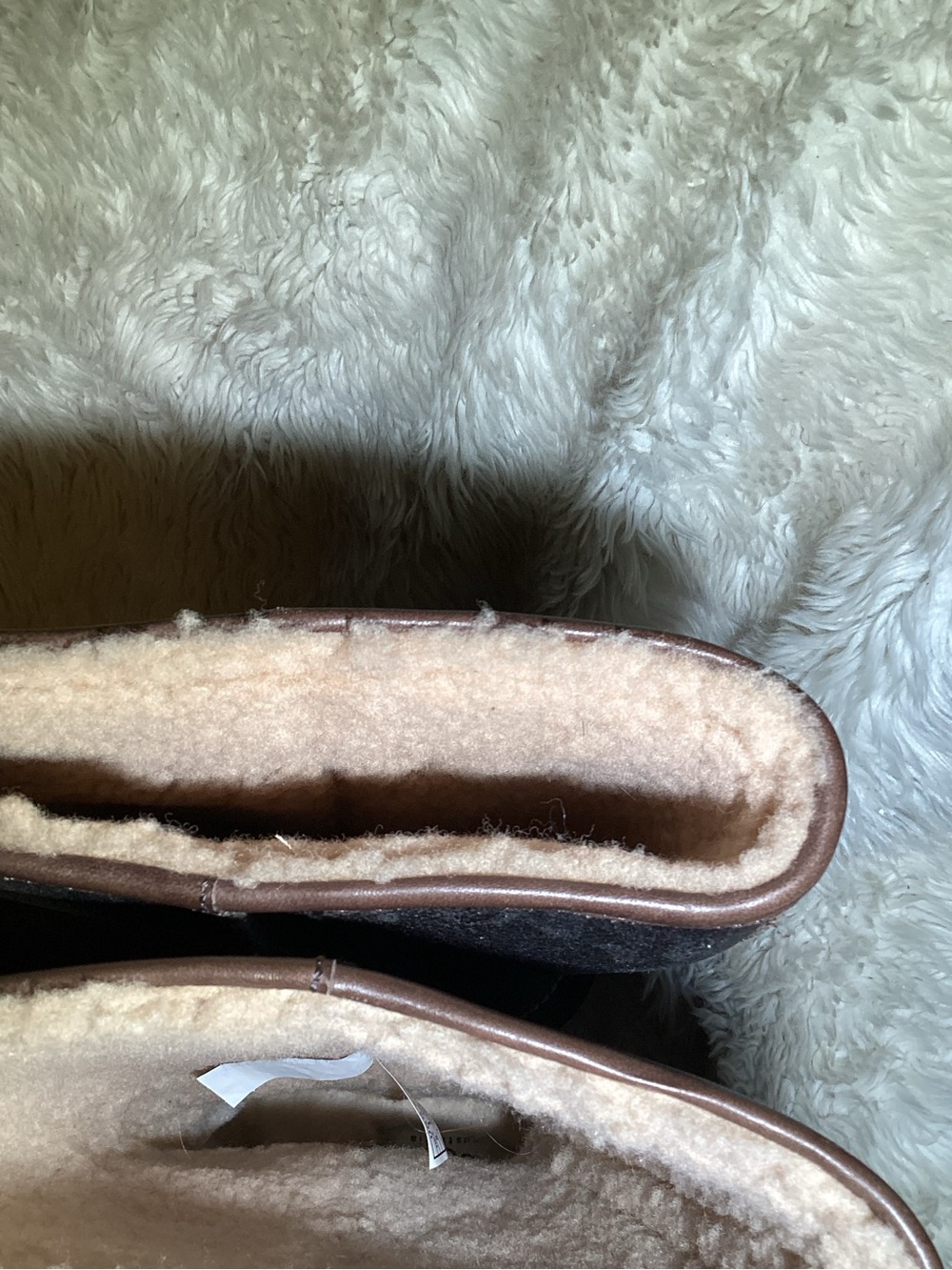 Ugg Women's Tall Brown Leather Winter Boots - Shearling Collar size 9 - Picture 5 of 6